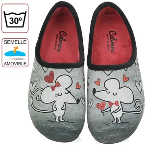 Cabrera chaussons ca 3118 gris
