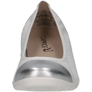 Caprice ballerines 22103 blanc argent