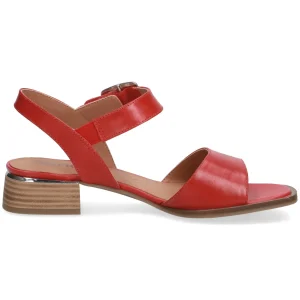 Caprice nu pieds sandales 28207 rouge