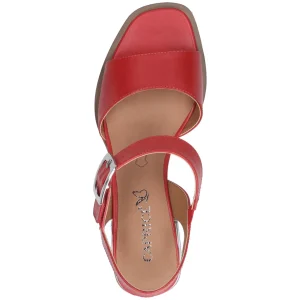 Caprice nu pieds sandales 28207 rouge