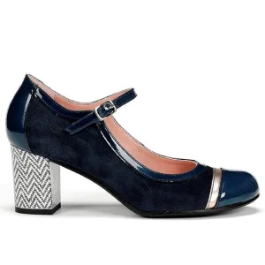 Dorking escarpins d9092 bleu imprime