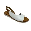 Eva  frutos nu pieds sandales 2205 blanc argent