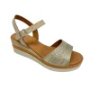 Eva frutos nu pieds sandales 569 argent
