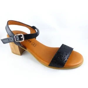 Eva  frutos nu pieds sandales 1490 noir