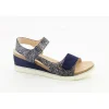 Fugitive nu pieds sandales nenufar marine