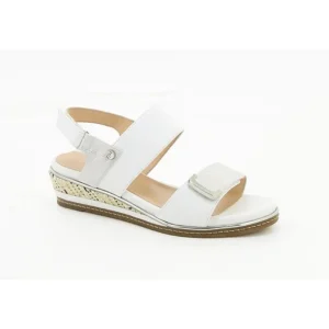 Fugitive nu pieds sandales bemol argent