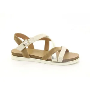 Fugitive nu pieds sandales mastar marron