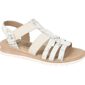 Geo reino nu pieds sandales xiabe blanc