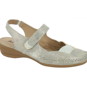 Geo reino nu pieds sandales cafabe argent