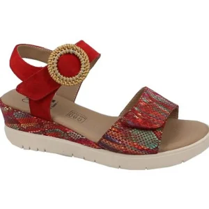 Geo reino nu pieds sandales kepar rouge