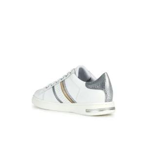 Geox baskets d351bb blanc argent