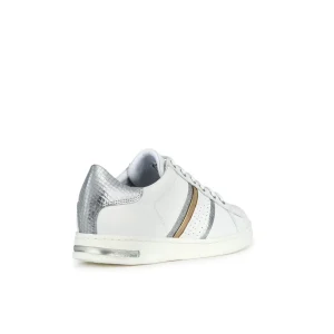 Geox baskets d351bb blanc argent