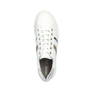 Geox baskets d351bb blanc argent