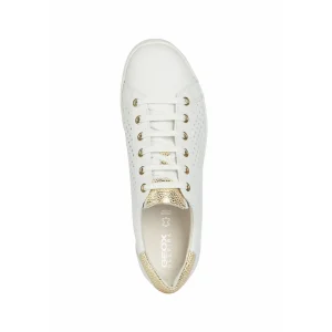 Geox baskets d151bb blanc or