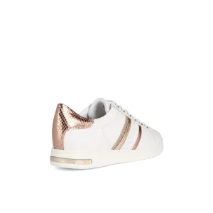 Geox baskets d351bb blanc rose