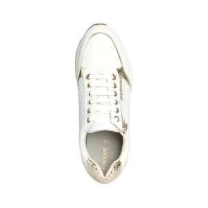 Geox baskets d35qhe blanc or