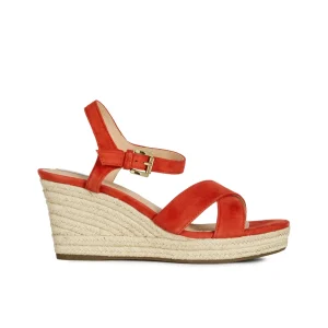 Geox nu pieds sandales d92n7a rouge