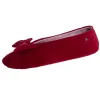 Isotoner chaussons 95991 rouge