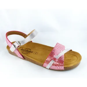 Jordana nu pieds sandales 2892 rouge