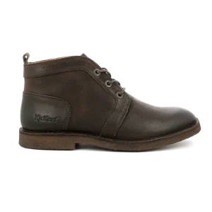 Kickers chaussures a lacets clubey marron