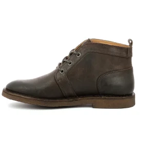 Kickers chaussures a lacets clubey marron
