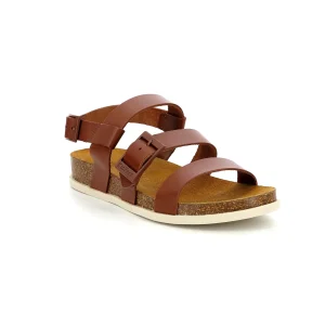 Kickers nu pieds sandales kick alana marron