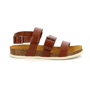 Kickers nu pieds sandales kick alana marron