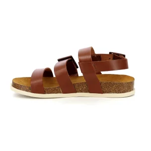 Kickers nu pieds sandales kick alana marron