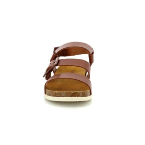 Kickers nu pieds sandales kick alana marron