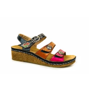 Laura vita nu pieds sandales facscineo bleu