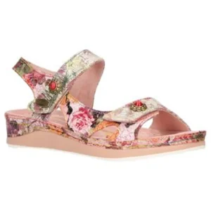 Laura vita nu pieds sandales brcuelo 73 rose multicouleurs