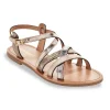 Les tropeziennes nu pieds sandales hapaxgum or