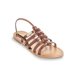 Les tropeziennes nu pieds sandales hikano marron