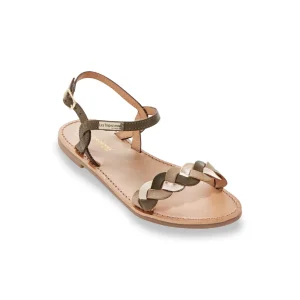 Les tropeziennes nu pieds sandales hortense kaki