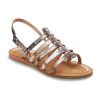 Les tropeziennes nu pieds sandales havapo argent