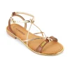 Les tropeziennes nu pieds sandales hirondel marron