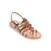 Les tropeziennes nu pieds sandales havagum marron multicouleurs