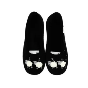 Maison de l espadrille chaussons ballerine mouton rouge