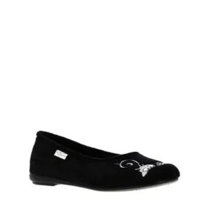 Maison de l espadrille chaussons ballerine souris noir