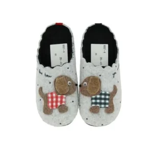Maison de l espadrille chaussons mule chien gris