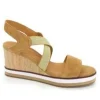 Mamzelle nu pieds sandales rikel camel