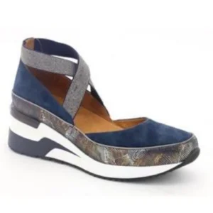 Mamzelle nu pieds sandales volou marine multicouleurs