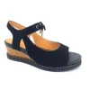 Mamzelle nu pieds sandales santa noir