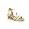 Mamzelle nu pieds sandales naga argent