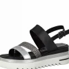 Marco tozzi nu pieds sandales 2872726 noir