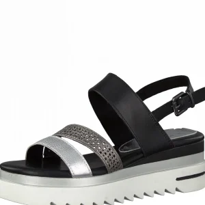 Marco tozzi nu pieds sandales 2872726 noir
