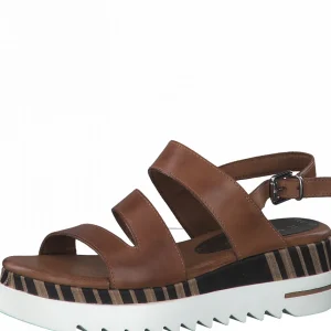 Marco tozzi nu pieds sandales 2873026 marron