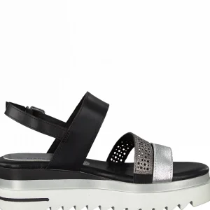 Marco tozzi nu pieds sandales 2872726 noir