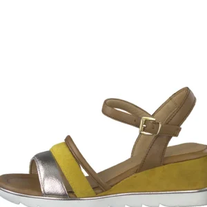 Marco tozzi nu pieds sandales 28724 20 jaune