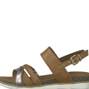 Marco tozzi nu pieds sandales 28410 20 cognac